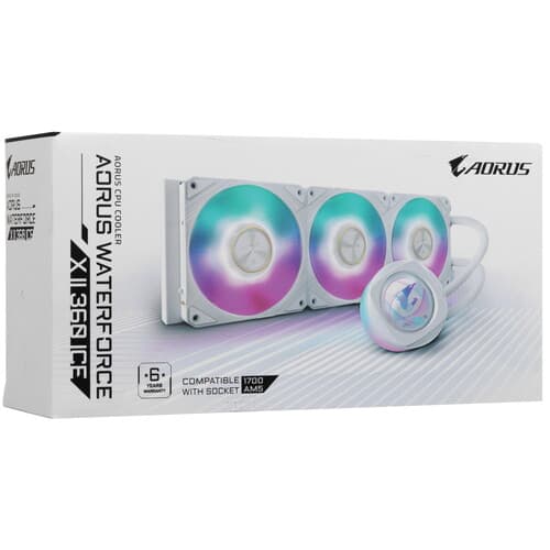 GIGABYTE Система охлаждения GIGABYTE AORUS WATERFORCE X II 360 ICE  белая, фото 11