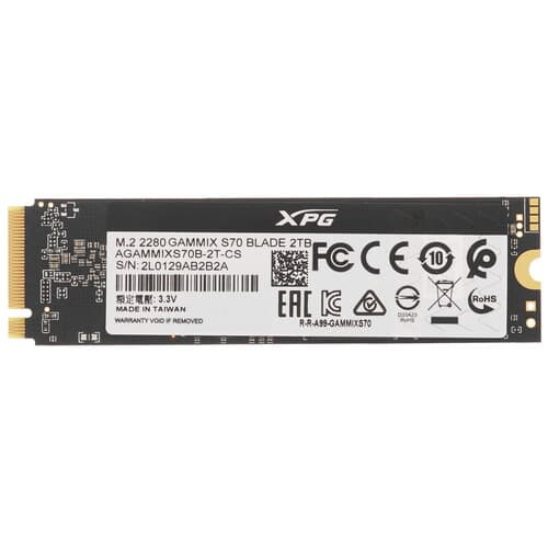 2000 ГБ M.2 NVMe накопитель ADATA XPG BLADE S70 [AGAMMIXS70B-2T-CS] thumb 1