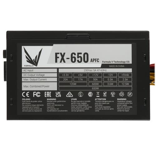 Блок питания Formula V Line FX-650 [PZH1155BN91R0-01] черный thumb 4