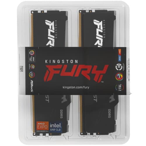 Kingston FURY Оперативная память Kingston FURY Beast Black RGB [KF560C36BBE2AK2-32] 32 ГБ, фото 4