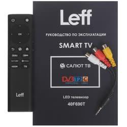 Leff 40" (102 см) Телевизор Leff 40F690T черный, фото 12