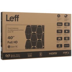Leff 40" (102 см) Телевизор Leff 40F690T черный, фото 13