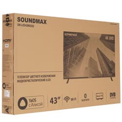 Soundmax 43" (109 см) Телевизор Soundmax SM-LED43M03SU черный, фото 12