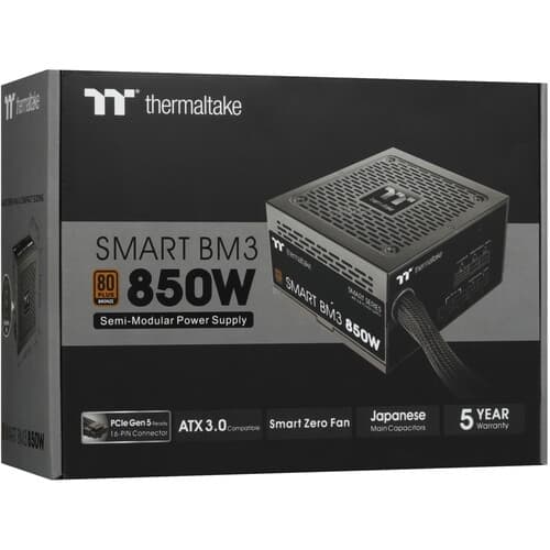 Блок питания Thermaltake Smart BM3 850W - TT Premium Edition [PS-SPD-0850MNFABE-3] черный thumb 10