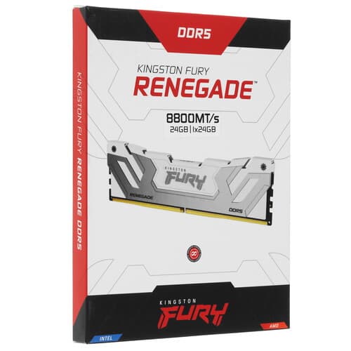 Kingston FURY Оперативная память Kingston Fury Renegade White [KF588CU42RW-24] 24 ГБ, фото 3