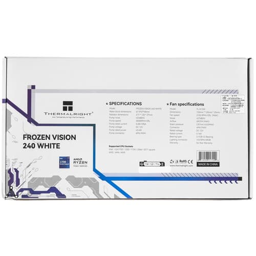 Система охлаждения Thermalright Frozen Vision 240  белая thumb 11