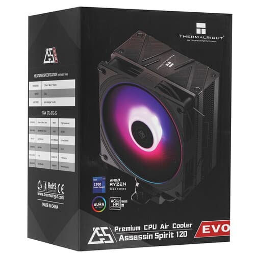 Thermalright Кулер для процессора Thermalright Assassin Spirit 120 RGB [AS120-EVO] черный, фото 10