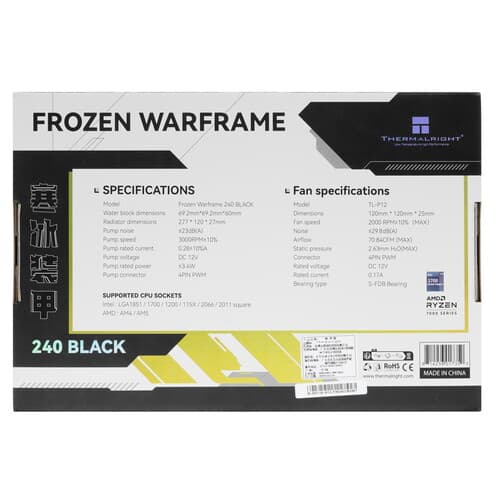 Thermalright Система охлаждения Thermalright Frozen Warframe 240 черная, фото 8