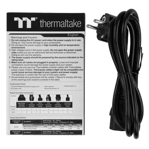 Блок питания Thermaltake Toughpower GX3 850W [PS-TPD-0850NNFAGE-C] черный thumb 6