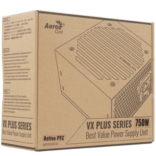Блок питания AeroCool VX PLUS 750W [VX-750 PLUS] черный thumb 7