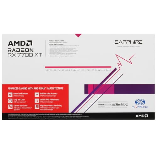 Sapphire Видеокарта Sapphire AMD Radeon RX 7700 XT PULSE [11335-04], фото 9