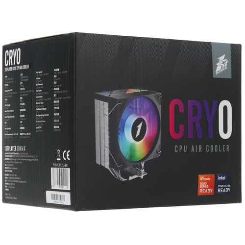 1STPLAYER Кулер для процессора 1STPLAYER CRYO CY12L [CY12L-BK] черный, фото 10
