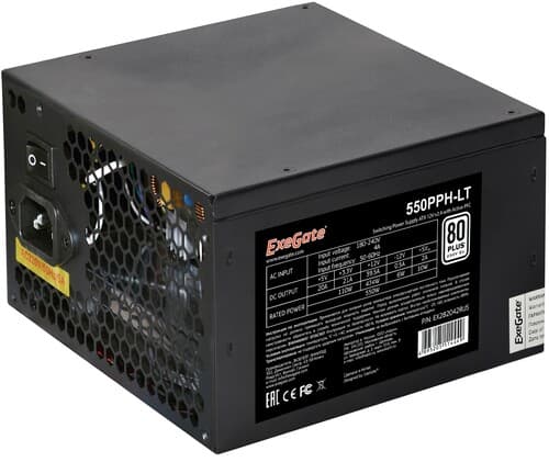 Блок питания ExeGate 550PPH-LT [EX282042RUS-OEM] черный thumb 2