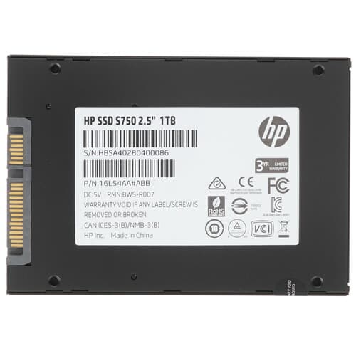 HP 1000 ГБ 2.5" SATA накопитель HP S750 [16L54AA#ABB], фото 2