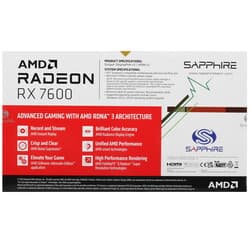 Sapphire Видеокарта Sapphire AMD Radeon RX 7600 PULSE GAMING OC [11324-01-20G], фото 9