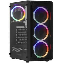 Корпус PowerCase Mistral Z4 Mesh LED [CMIZB-L4] черный thumb 2