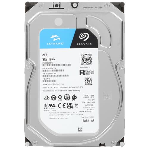Seagate 2 ТБ Жесткий диск Seagate SkyHawk [ST2000VX017]