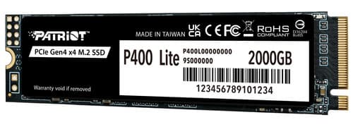 2000 ГБ M.2 NVMe накопитель Patriot P400 Lite [P400LP2KGM28H] thumb 5