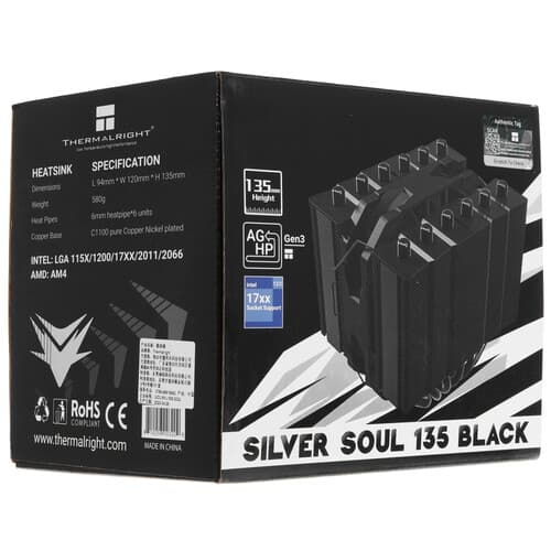 Thermalright Кулер для процессора Thermalright Silver Soul 135 Black [SILVER-SOUL-135-BL] черный, фото 11