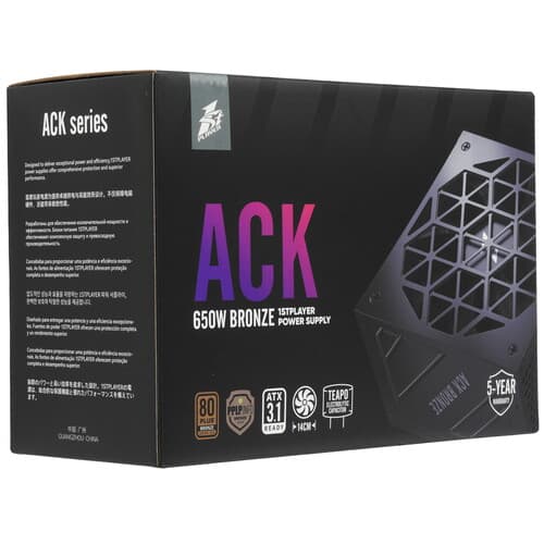 Блок питания 1STPLAYER ACK BRONZE [HA-650AA2] черный thumb 8