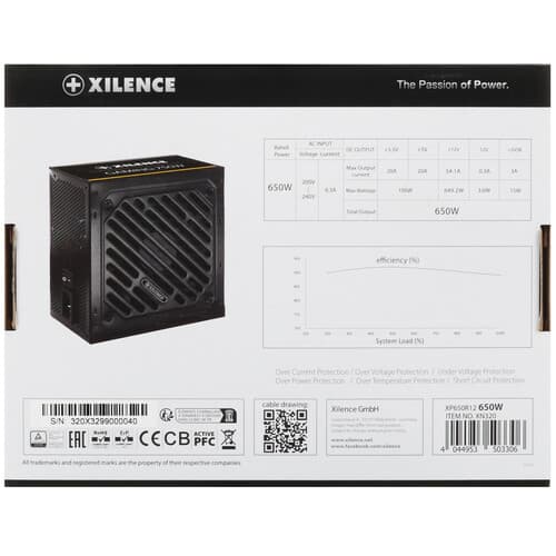 Блок питания Xilence Gaming series XN320 650W [XP650R12] черный thumb 7
