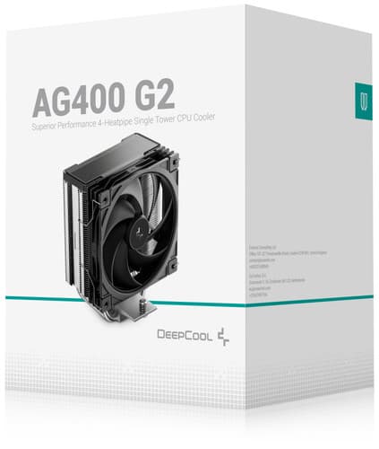 DEEPCOOL Кулер для процессора DEEPCOOL AG400 G2 [R-AG400-BKNPMG2-G] черный, фото 20