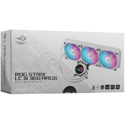 ASUS Система охлаждения ASUS ROG Strix LC III 360 ARGB  белая, фото 11