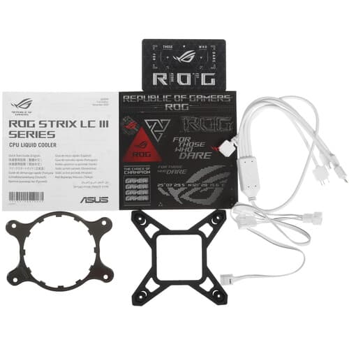 ASUS Система охлаждения ASUS ROG Strix LC III 360 ARGB  белая, фото 9