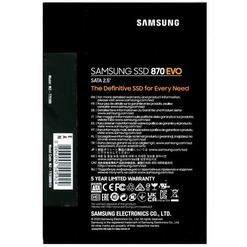 Samsung 500 ГБ 2.5" SATA накопитель Samsung 870 EVO [MZ-77E500B/EU], фото 5
