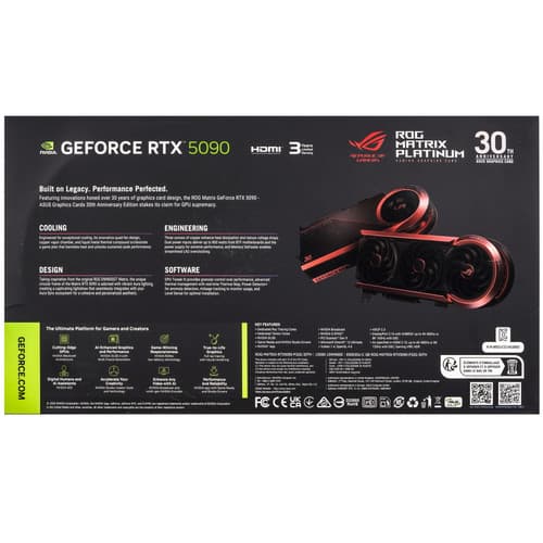ASUS Видеокарта ASUS GeForce RTX 5090 ROG Matrix Platinum 30th Anniversary Edition [ROG-MATRIX-RTX5090-P32G-30TH], фото 10