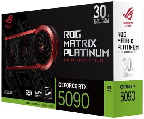 ASUS Видеокарта ASUS GeForce RTX 5090 ROG Matrix Platinum 30th Anniversary Edition [ROG-MATRIX-RTX5090-P32G-30TH], фото 22