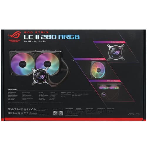 ASUS Система охлаждения ASUS ROG STRIX LC II 280 ARGB черная, фото 9