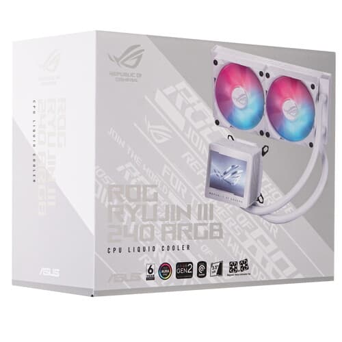 Система охлаждения ASUS ROG RYUJIN III 240 ARGB  белая thumb 11