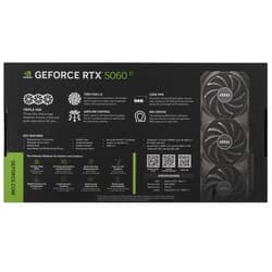 MSI Видеокарта MSI GeForce RTX 5060 Ti SHADOW 3X OC CLASSIC [RTX 5060 Ti 8G SHADOW 3X OC CLASSIC], фото 9