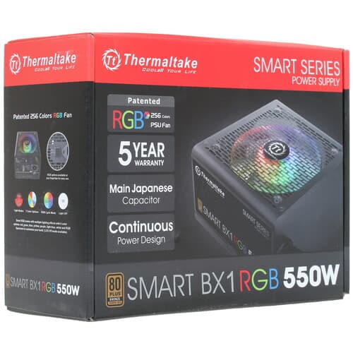 Блок питания Thermaltake Smart BX1 RGB 550W [PS-SPR-0550NHSABE-1] черный thumb 8