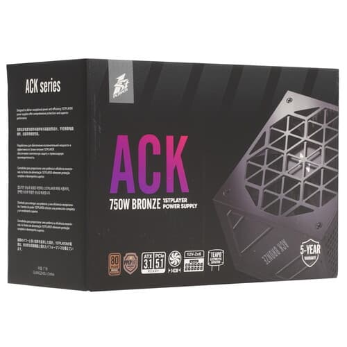 Блок питания 1STPLAYER ACK BRONZE [HA-750AA2] черный thumb 7