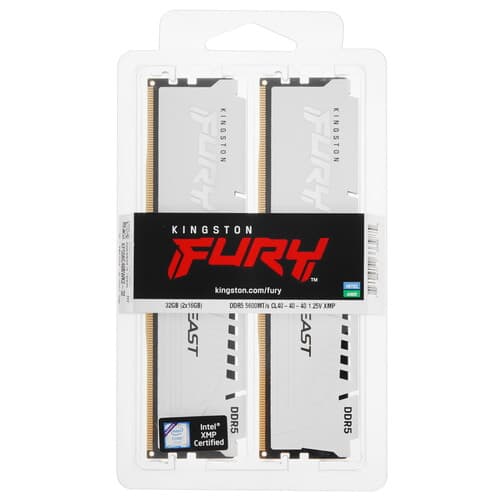 Kingston FURY Оперативная память Kingston FURY Beast White [KF556C40BWK2-32] 32 ГБ, фото 4