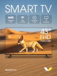 Topdevice 43" (109 см) Телевизор Topdevice TDWC43BF2110V черный, фото 21