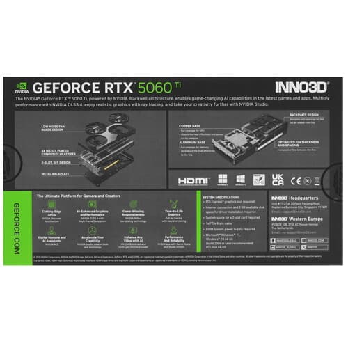 Видеокарта Inno3D GeForce RTX 5060 Ti TWIN X2 [N506T2-08D7-193075N] thumb 9