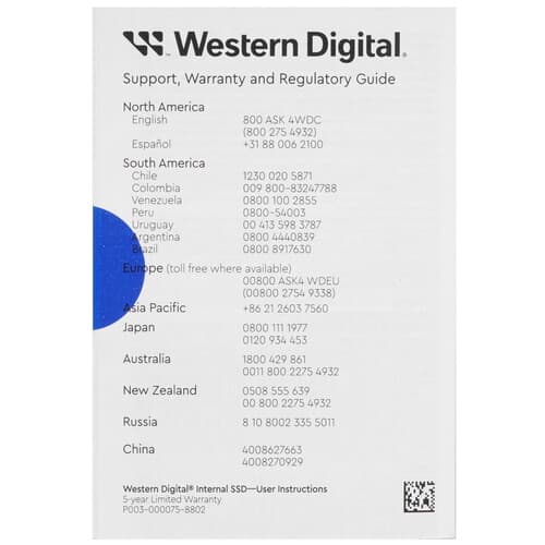 Western Digital 2000 ГБ 2.5" SATA накопитель WD Blue [WDS200T3B0A], фото 4