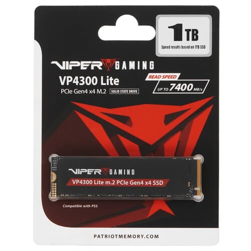 1000 ГБ M.2 NVMe накопитель Patriot Viper VP4300 Lite [VP4300L1TBM28H] thumb 1