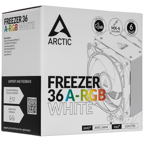 Arctic Кулер для процессора ARCTIC Freezer 36 A-RGB White [ACFRE00125A] белый, фото 11
