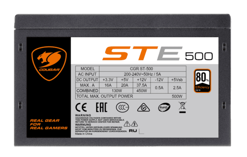Блок питания Cougar STE 500W [CGR ST-500] черный thumb 8