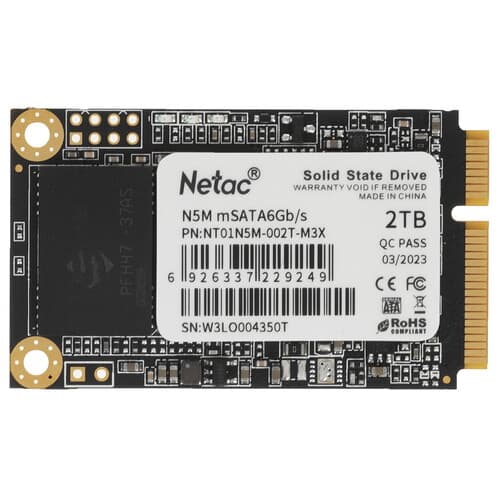 Netac 2048 ГБ MSATA накопитель Netac N5M [NT01N5M-002T-M3X]