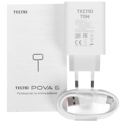 Tecno 6.8" Смартфон Tecno POVA 6 256 ГБ серый, фото 10