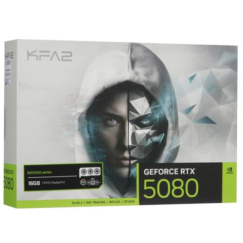 KFA2 Видеокарта KFA2 GeForce RTX 5080 ROCK(X) OC 3FAN RGB White [58NZN6MDBZWK], фото 12