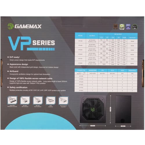 Блок питания GameMax VP-700 80+ [VP-70080+] черный thumb 8