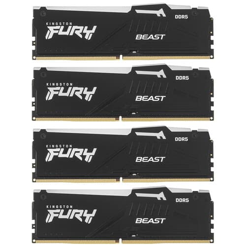 Kingston FURY Оперативная память Kingston FURY Beast Black RGB [KF560C40BBAK4-64] 64 ГБ, фото 2