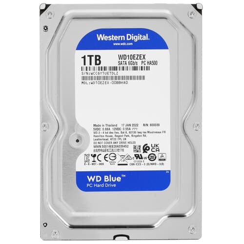 Western Digital 1 ТБ Жесткий диск WD Blue [WD10EZEX]