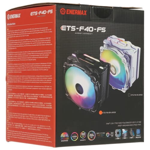 Enermax Кулер для процессора Enermax ETS-F40-FS ARGB Edition [ETS-F40-BK-ARGB] черный, фото 14